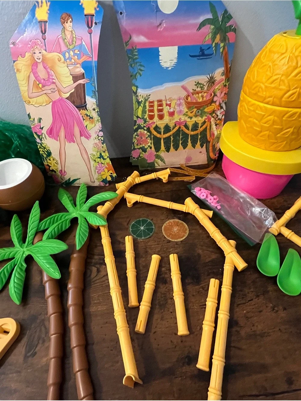 Vintage Barbie Hawaiian Ice Party Set - Near Complete